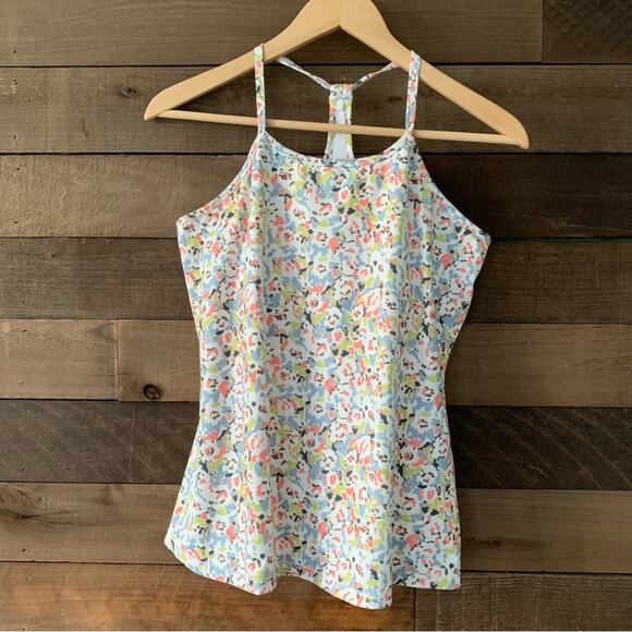 Prana Women's Small Miracle Cami Tank Top in Multi Petal - Picture 3 of 8